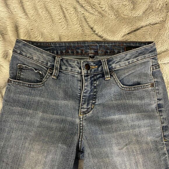 Jag Jeans Women 4 Mid Rise Slim Fit Blue Medium Wash Straight Leg Denim Casual - Picture 3 of 10